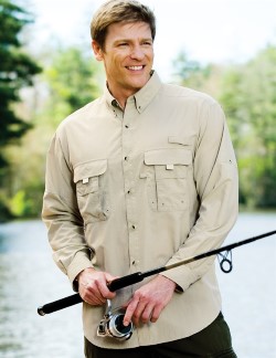 Tri-Mountain 705 Marlin Mens Nylon Long Sleeve Camp Shirts with UPF Protection/Ventilation. Up to 25% Off. Free Shipping available.