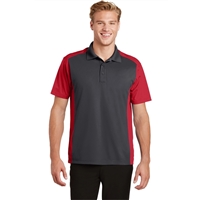 Sport-Tek ST652 Men's Colorblock Micropique Sport-Wick Polo Shirts. Up to 25% Off. Free Shipping available.