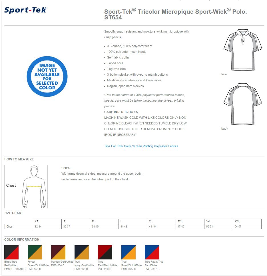 Sport-Tek ST654 Specs