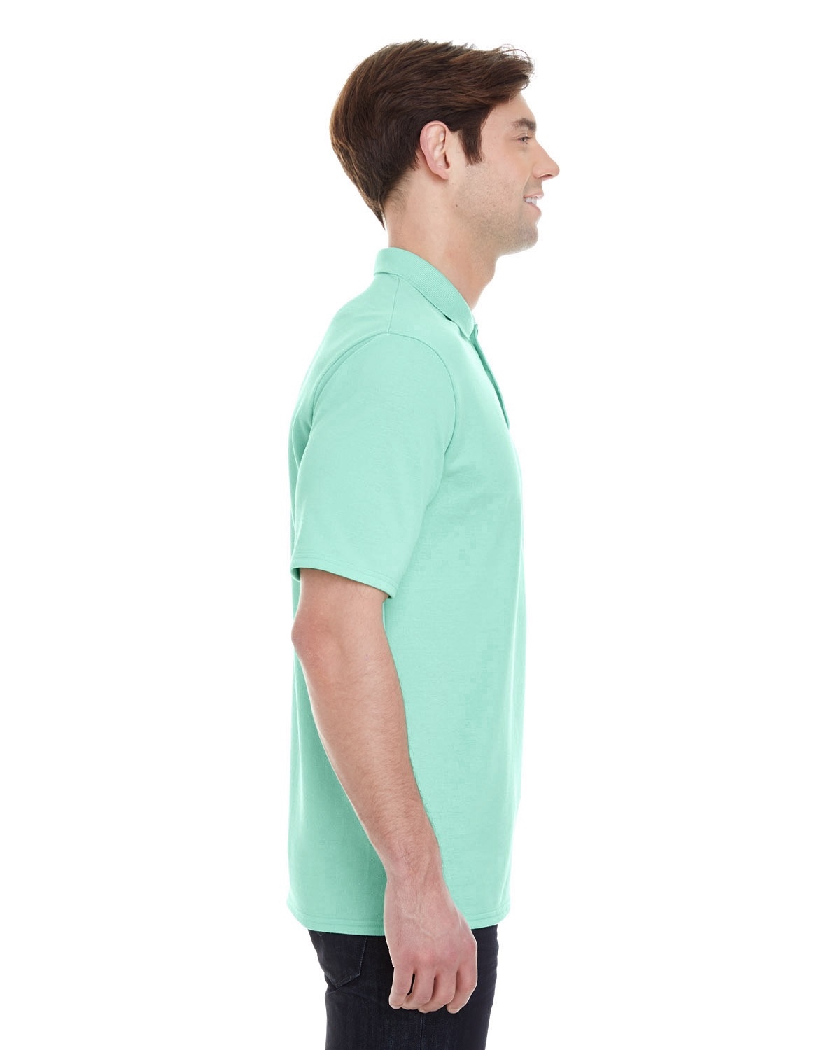 Hanes 055P Men's 6.5 oz. X-Temp® Piqué Short-Sleeve Polo Shirts with Fresh  IQ