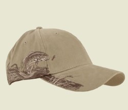 Dri Duck TROUT Wildlife Caps 3256. Embroidery available. Quantity Discounts. Same Day Shipping available on Blanks. No Minimum Purchase Required.