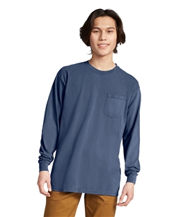 Comfort Colors Garment-Dyed Heavyweight Pocket Long Sleeve T-Shirts 4410
