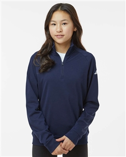 Adidas Golf A4001 Youth Quarter-Zip Pullovers