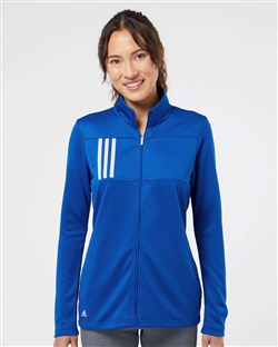Adidas A483 Women's 3-Stripes Double Knit Full-Zip Jackets
