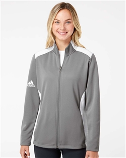 Adidas A529 Women's Textured Mixed Media Full-Zip Jackets