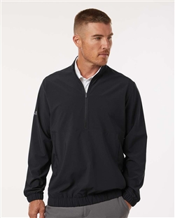 Adidas A705 Men's Stretch Woven Half-Zip Pullovers
