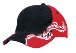 Port Authority Red and White Flames Racing Caps C859. Embroidery available. Fast shipping on blanks. Volume Discounts. No minimum purchase.