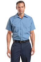 Red Kap CS20 Short Sleeve Striped Industrial Work Shirts