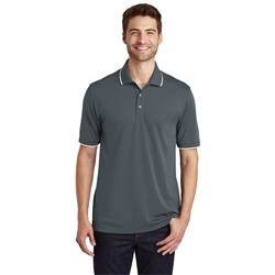 Port Authority K111 Dry Zone UV Micro-Mesh Tipped Polo Shirts