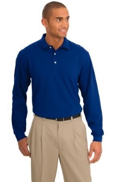 Port Authority Signature K455LS Mens Rapid Dry Long Sleeve Polo Shirts