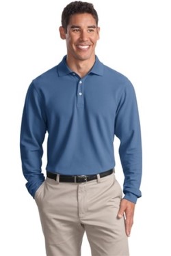 Port Authority K800LS Long Sleeve EZCotton Pique Sport Shirts. Up to 25% Off. Free Shipping available.