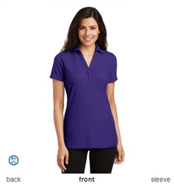 Port Authority L5001 Ladies Silk Touch Pique Y-Neck Polo Shirts