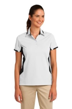 Port Authority® L524 Ladies Dry Zone™ Colorblock Ottoman Polo Shirt