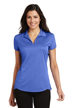 Port Authority L576 Ladies Trace Heather Polo Shirt