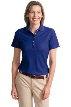 Port Authority L800 Ladies EZCotton Pique Sport Shirt. Up to 25% Off. Free Shipping available.