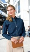 Port & Company Ladies Long Sleeve Value Denim Shirts LSP10. Embroidery available. Same Day Shipping available on blanks. Quantity Discounts. No Minimum Purchase Required.