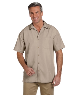 Harriton M560 Men's Barbados Textured Camp Shirts