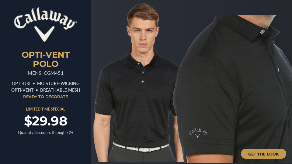 Callaway CGM451 Mens Opti-Vent Polo Shirt Limited Time Special