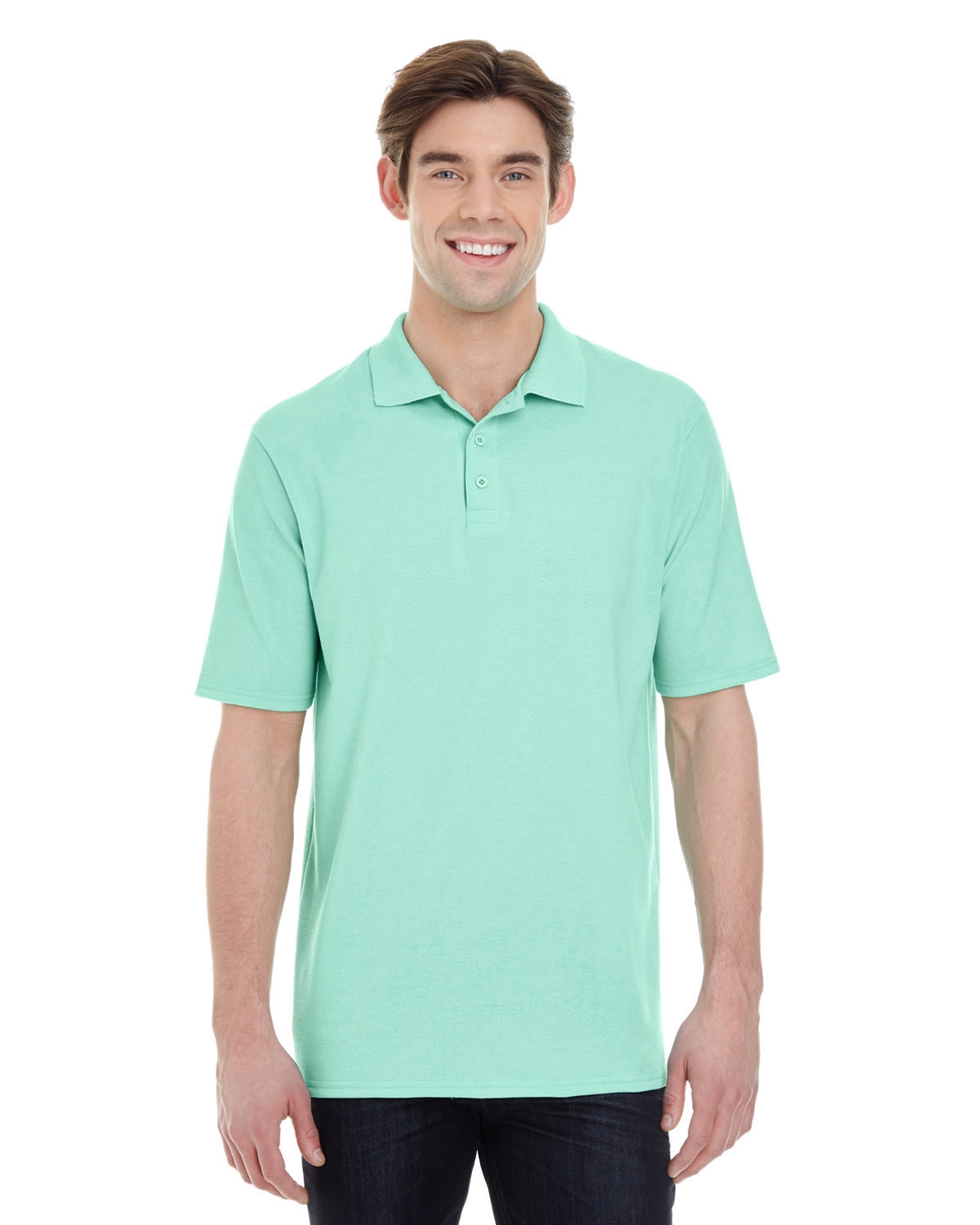 Hanes 055P Men's 6.5 oz. X-Temp® Piqué Short-Sleeve Polo Shirts